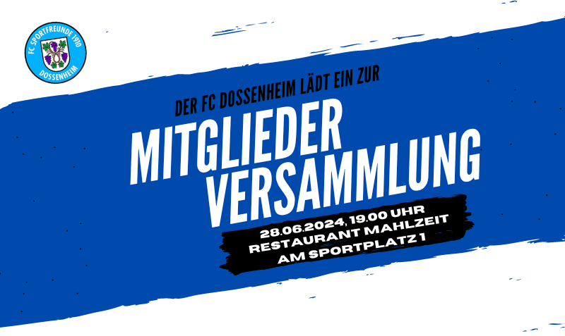 Banner Mitgliederversammlung