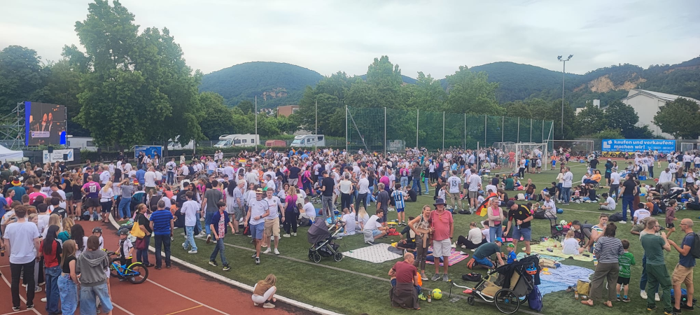 Bild vom Public Viewing zur EM