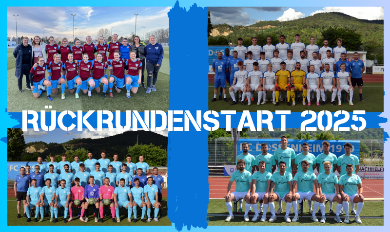 Grafik zum Rückrundenstart 2025 mit allen Aktivitätsmannschaften