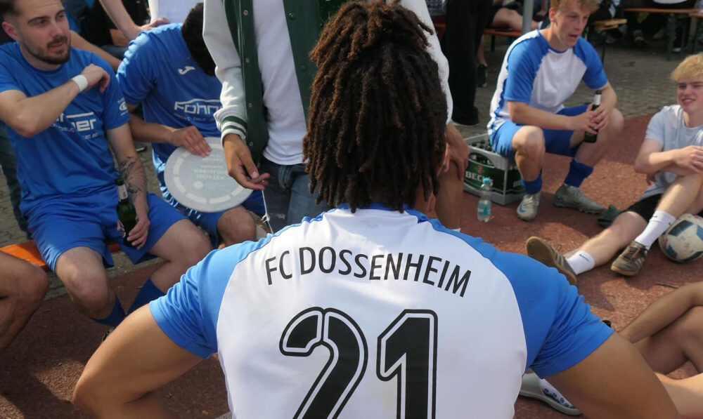 Spieler bei der Meisterfeier