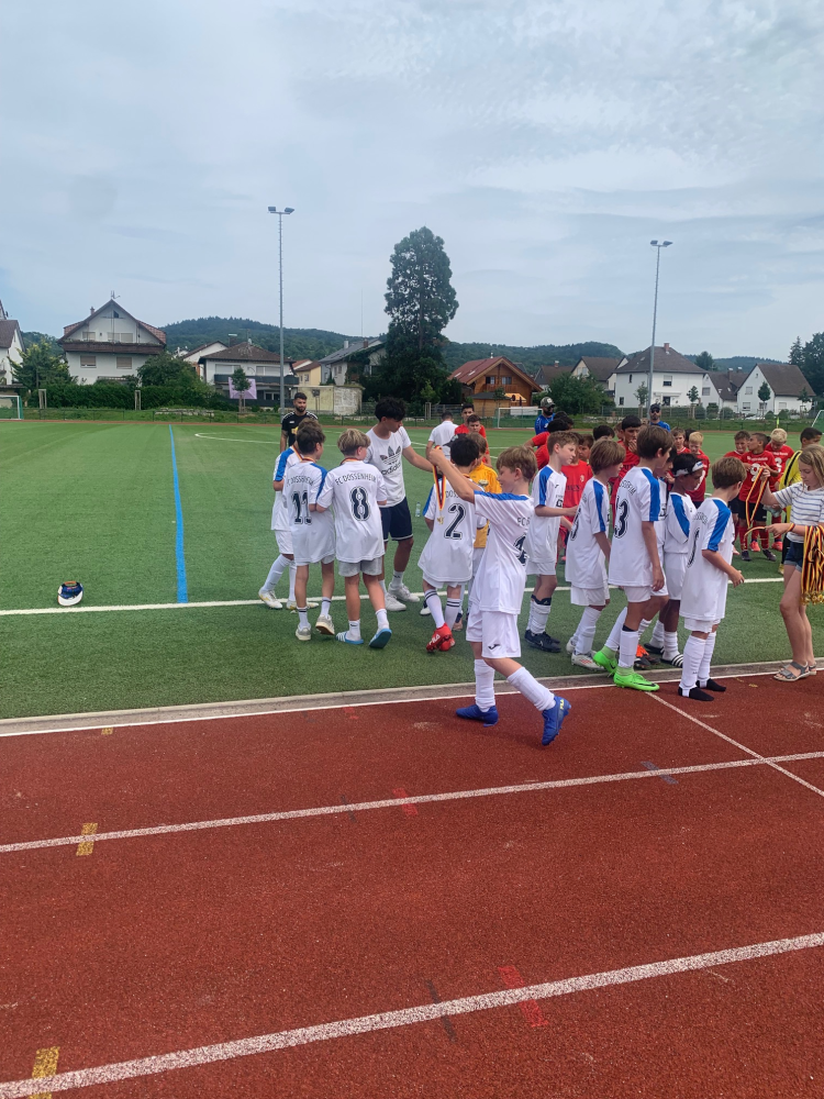 Medallienübergabe für den dritten Platz